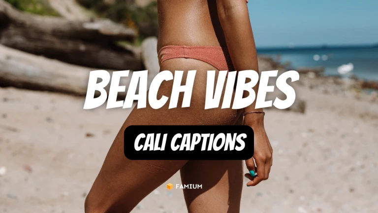 Beach Vibes California Captions for Instagram